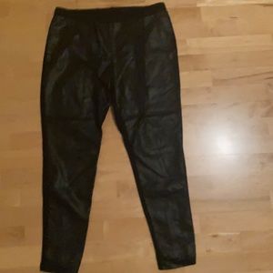 Boston Proper Vegan Leather Front Legging